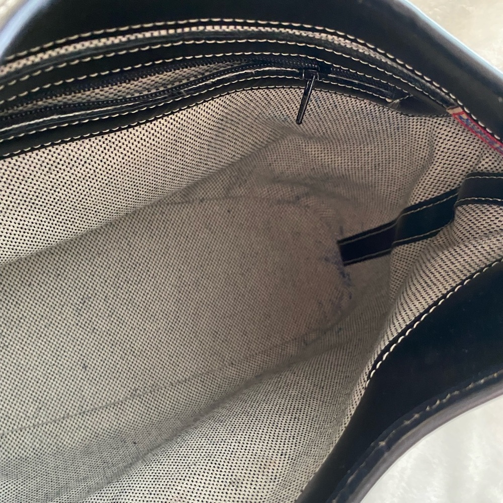 Dooney & Bourke Black Logo Hobo Bag - Picture 3 of 4